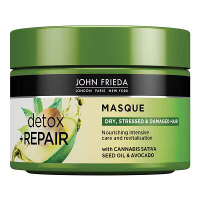 John Frieda Detox and Repair Hair Masque For Dry Stressed & Damaged Hair 250ml