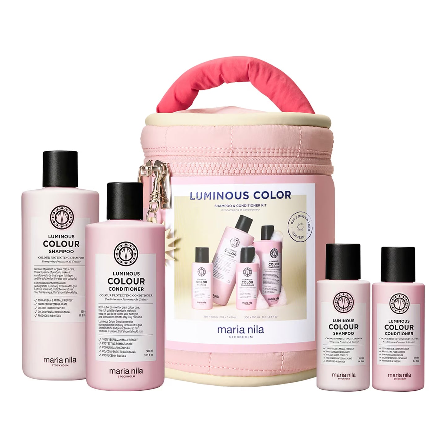 Maria Nila Luminous Color Beauty Bag 350x300x100x100ml