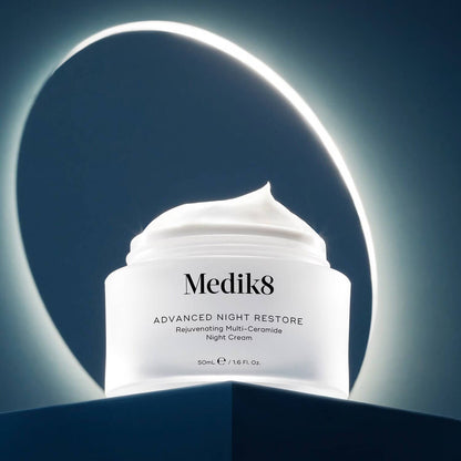 Medik8 Advanced Night Restore 50ml night cream for glowing skin.