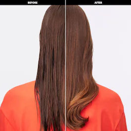 Before and after with Blowing brush - Blowing brush for blow-drying effect volume for smooth hair.