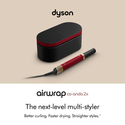 Dyson Airwrap Co-anda2x™ multi-styler and dryer Red Velvet / Gold for volume and smooth hair.