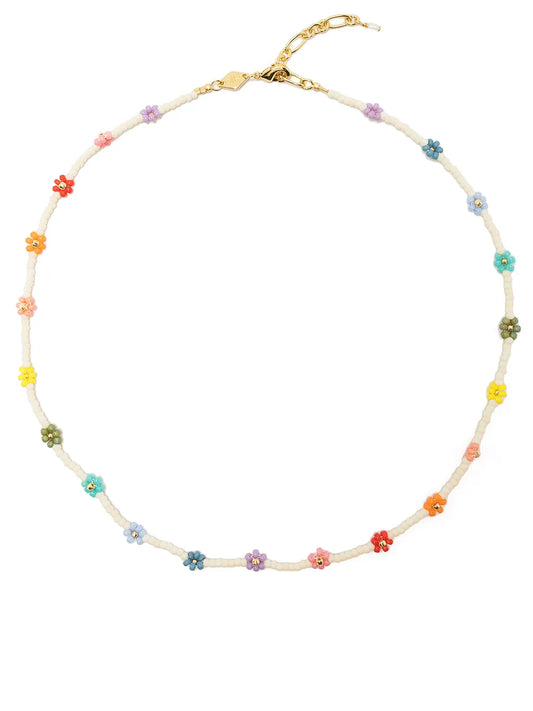 Anni Lu Multicolor Flower Power Iconic Acrylic Necklace Trendy Women's Jewelry