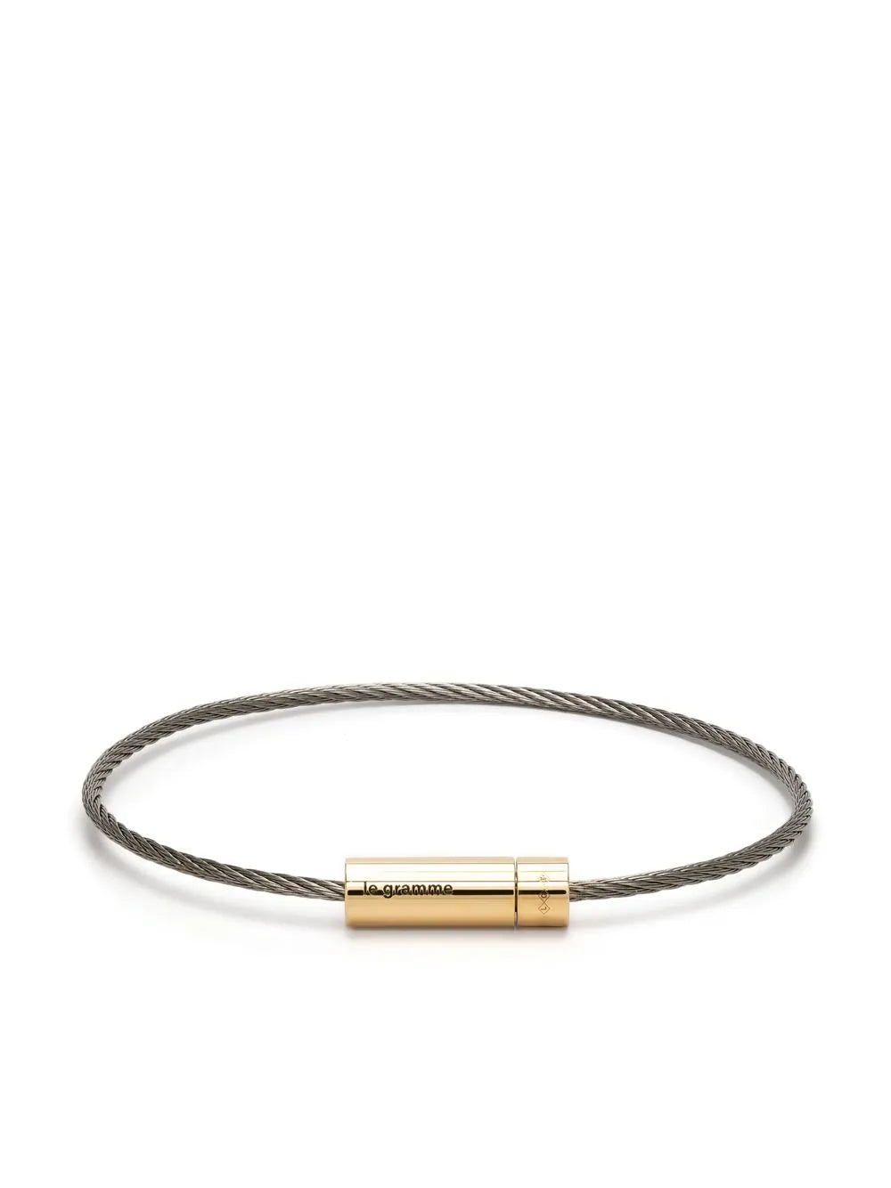 Le Gramme 18kt Yellow Gold And Sterling Silver 6g Cable Bracelet