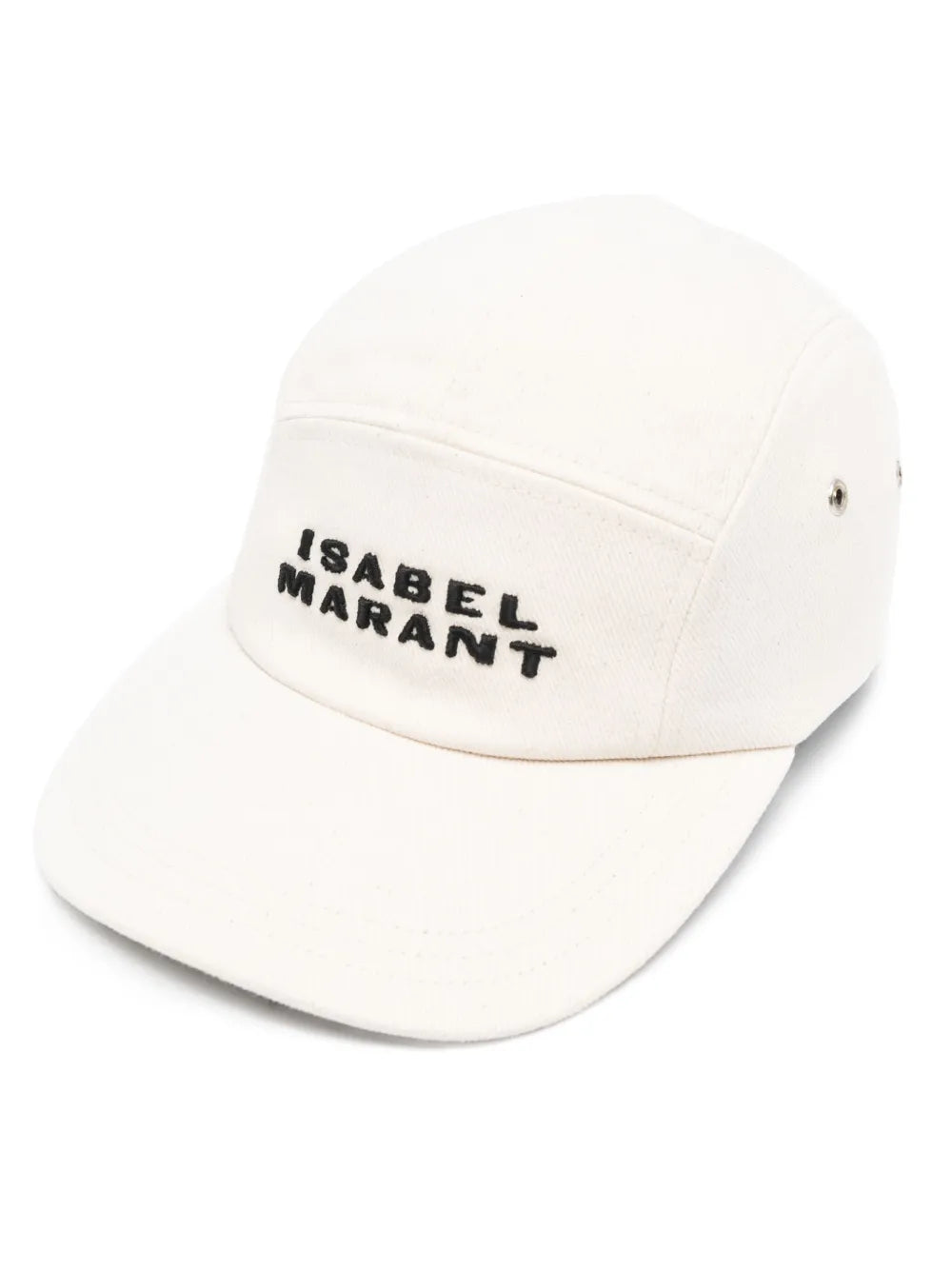Isabel Marant Tedji Embroidered Logo Cotton Baseball Cap Adjustable Fit