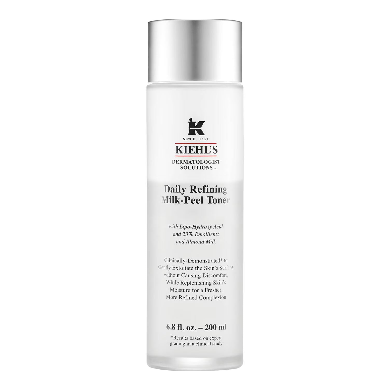 Kiehl's Daily Refining Milk-Peel Toner 200ml, hydrating toner for glowing skin