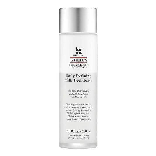 Kiehl's Daily Refining Milk-Peel Toner 200ml, hydrating toner for glowing skin