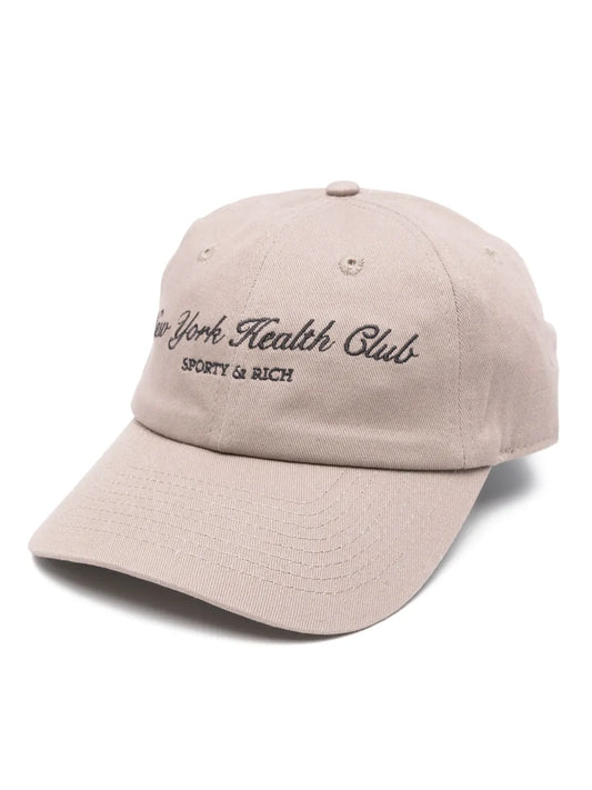 Sporty and Rich Brown NY Health Club Cotton Cap Stylish One Size