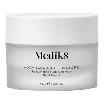 Medik8 Advanced Night Restore 50ml night cream for hydration and glowing skin.