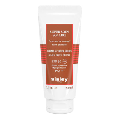Super Soin Solaire - Silky Body Cream SPF 30 SOLAIRES SUPER SOIN BODY SPF30 200ML, youth protector for glowing skin.