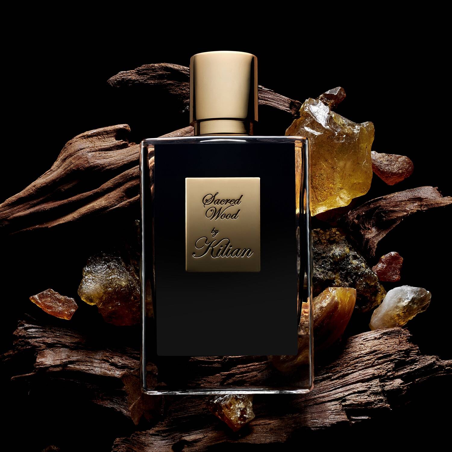 Kilian Paris Sacred Wood Eau de Parfum 100ml for rich sandalwood aroma.