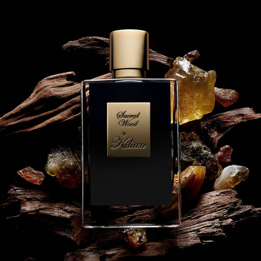 Kilian Paris Sacred Wood Eau de Parfum 100ml for rich sandalwood aroma.