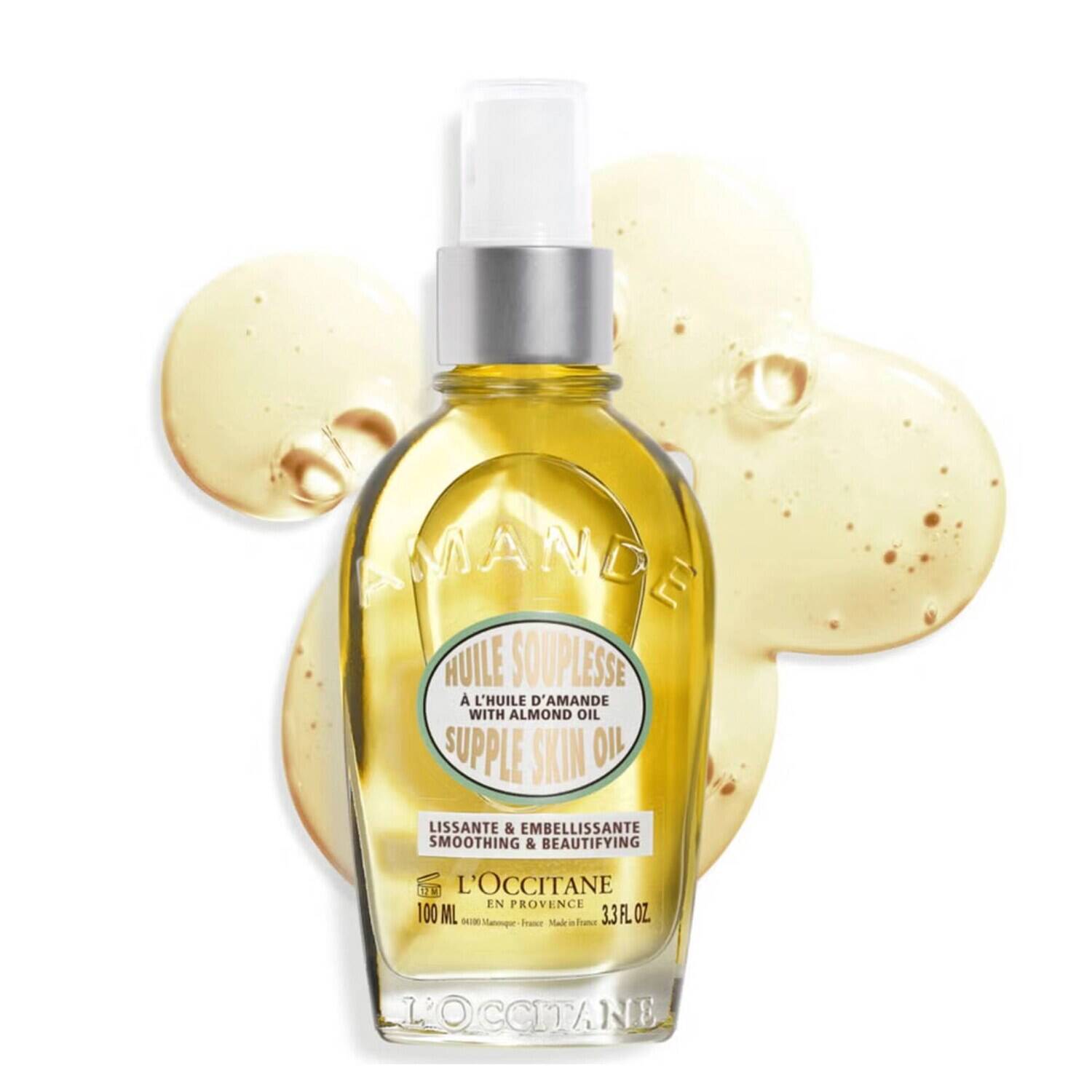 L’Occitane L'OCCITANE Almond Supple Skin Oil 100ml for smooth, nourished skin.