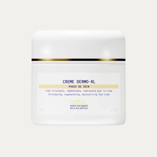 Crème Dermo-RL moisturizing face cream for glowing skin.
