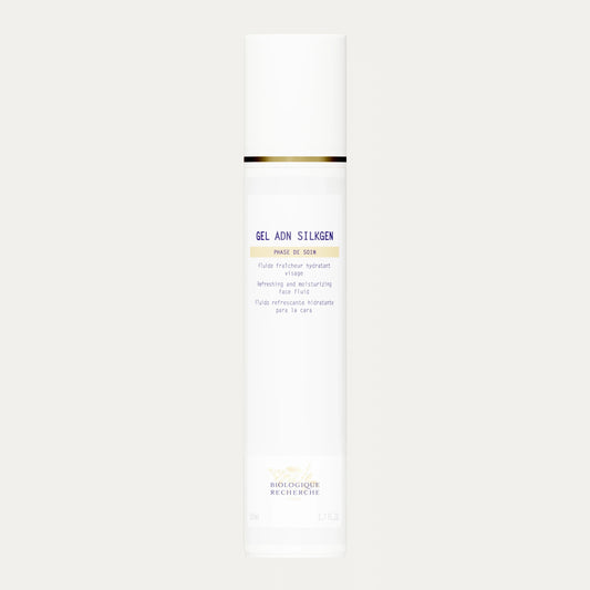 Gel ADN Silkgen face serum for hydration and glowing skin.
