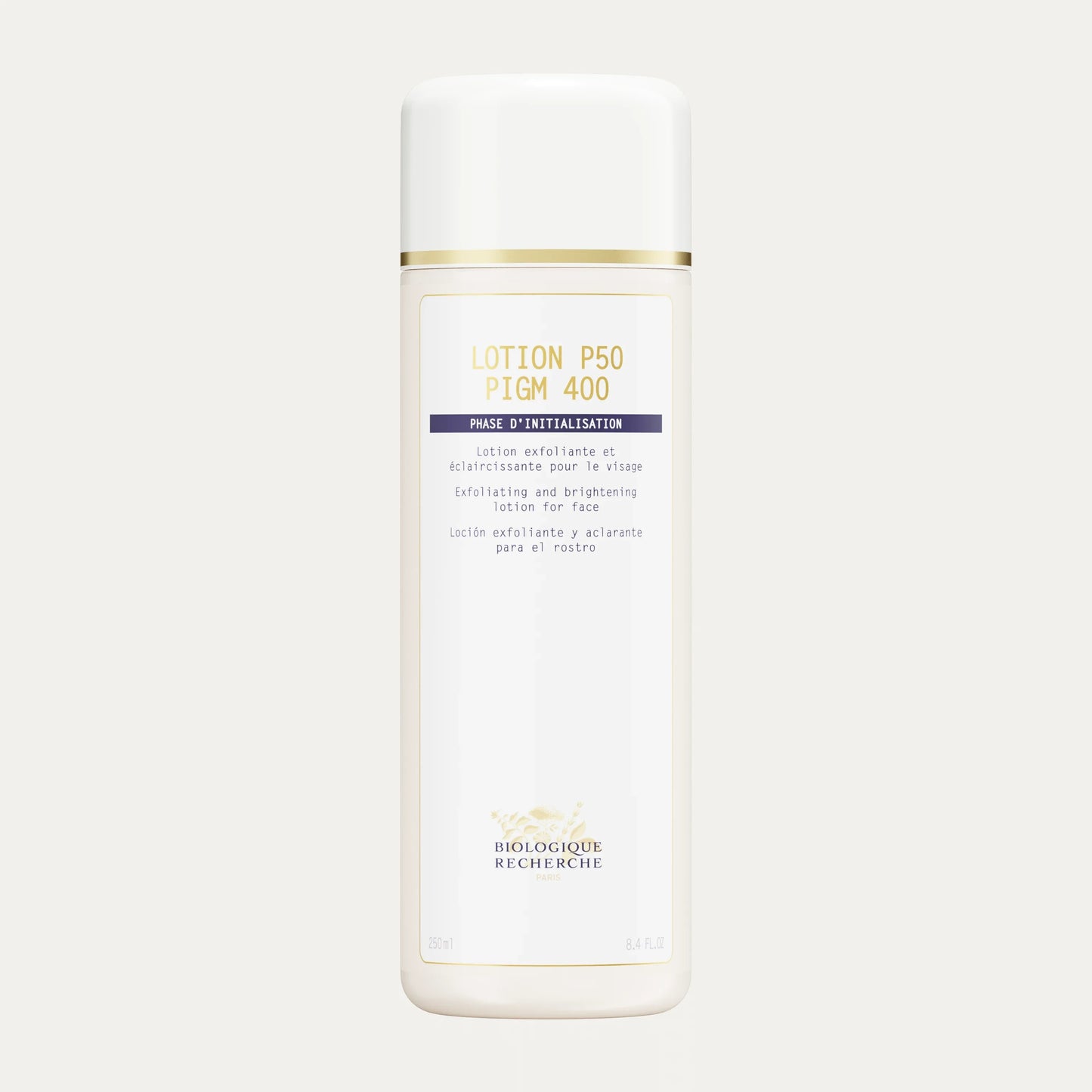 Lotion P50 PIGM 400, face serum for glowing skin and hydration.