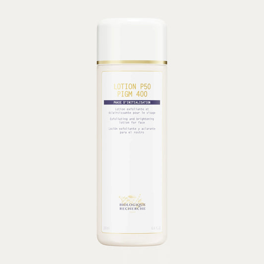 Lotion P50 PIGM 400, face serum for glowing skin and hydration.