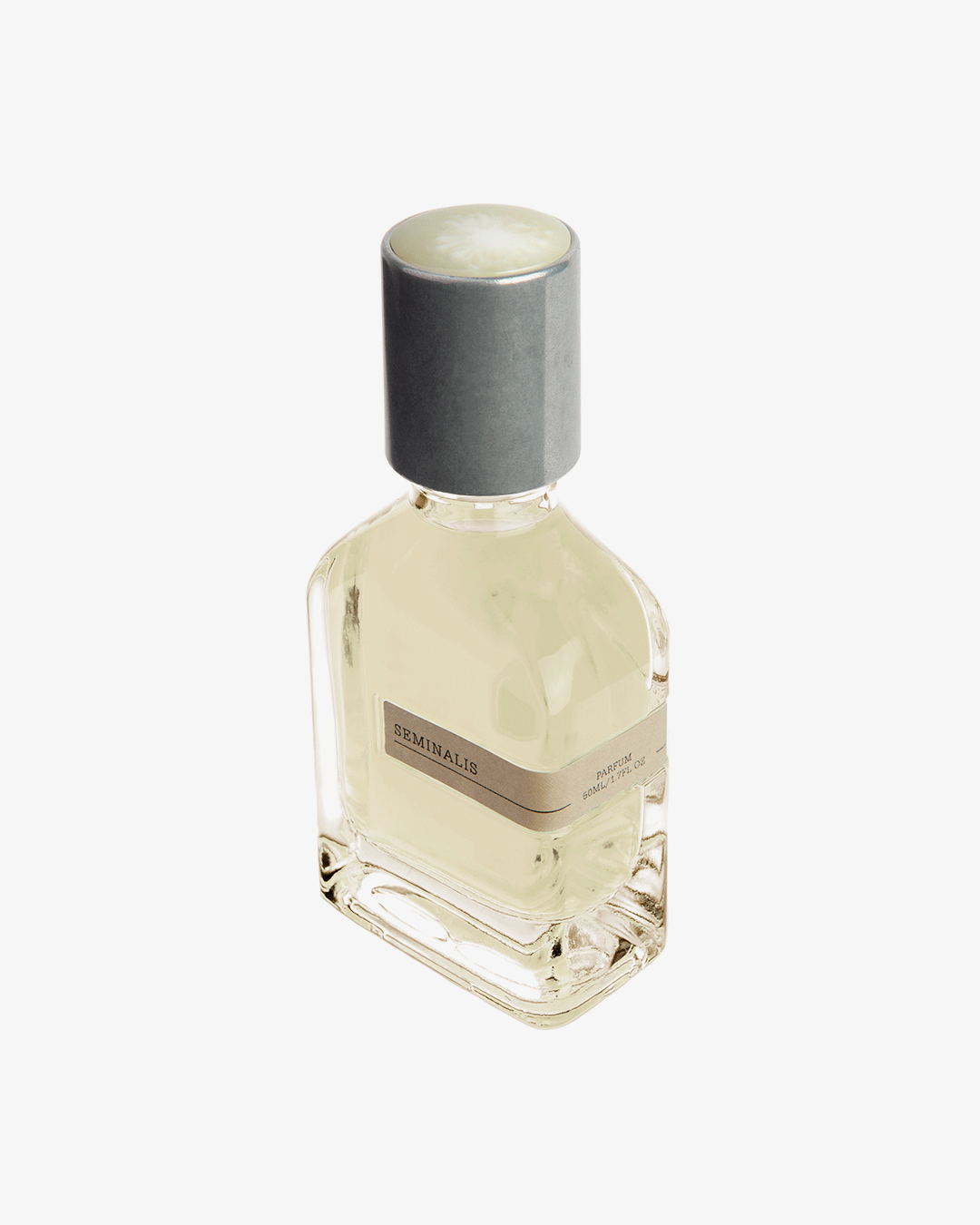SEMINALIS fragrance bottle promoting biological olfactive attraction.
