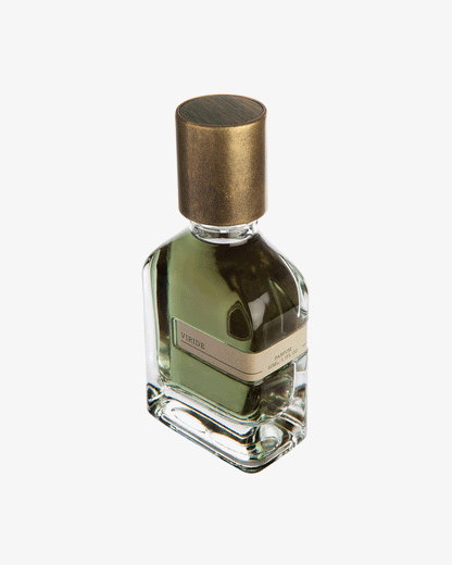 VIRIDE perfume bottle for glowing skin and hydration.