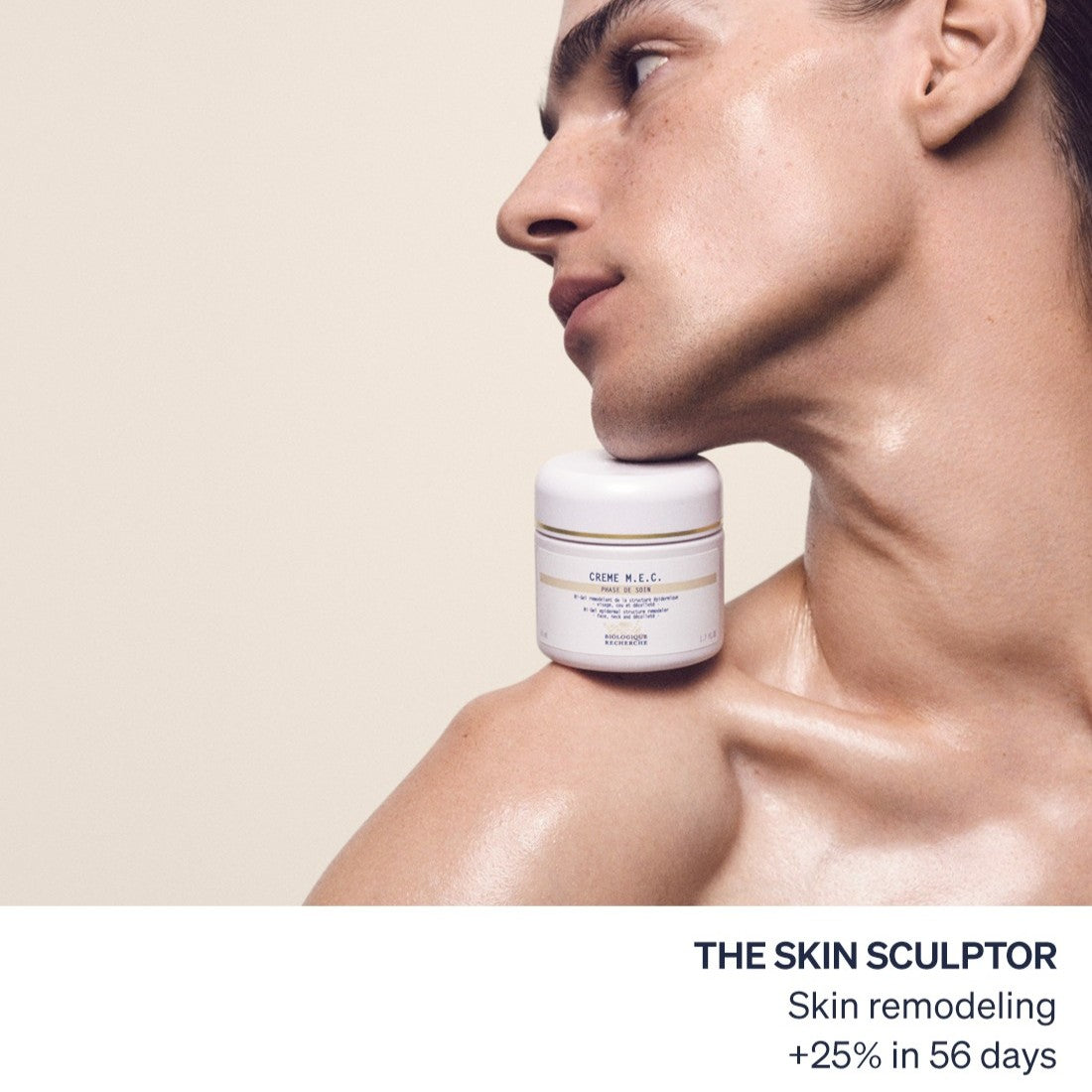 M.E.C. Youth Renew Cream for glowing skin and hydration.