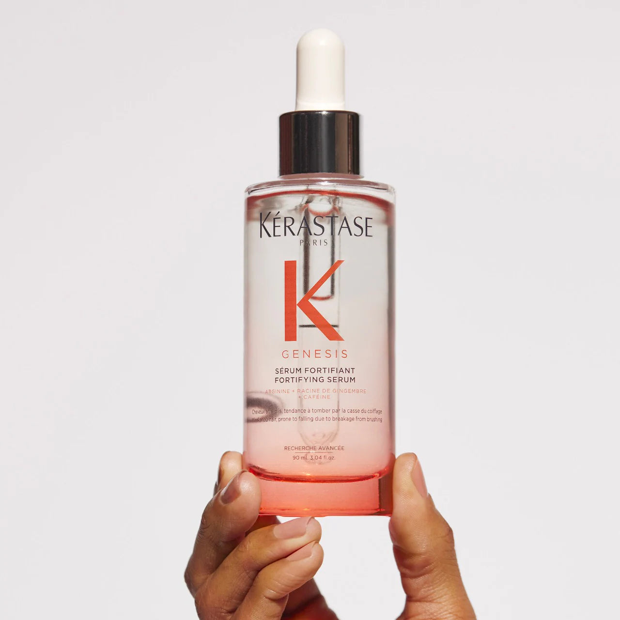 Genesis Strengthening Scalp and Hair Serum for stronger hair.