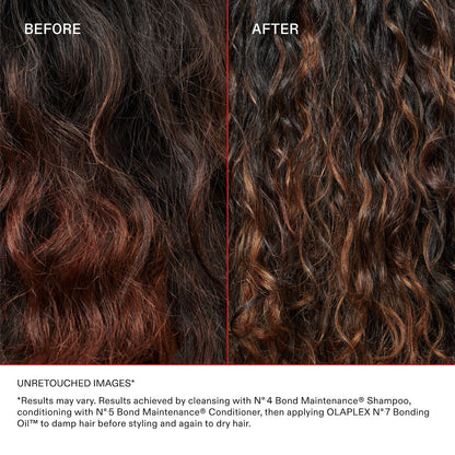 No. 7 Bonding Frizz Reduction & Heat Protectant Hair Oil before and after results