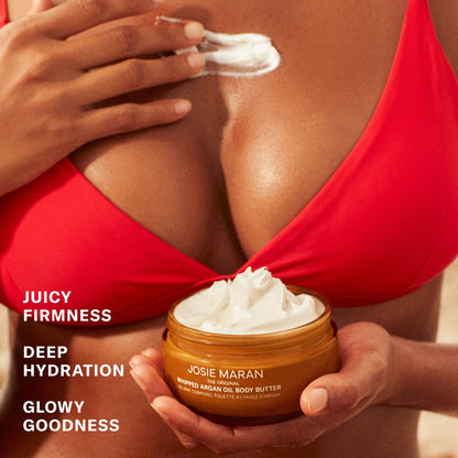 Vanilla Vibezzz - Whipped Argan Oil Refillable Firming Body Butter Jar for glowing skin and deep hydration.