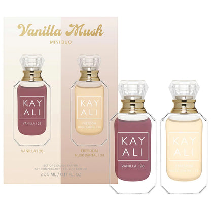 Vanilla Musk Mini Duo Perfume Gift Set for sweet, sensual fragrance layering.
