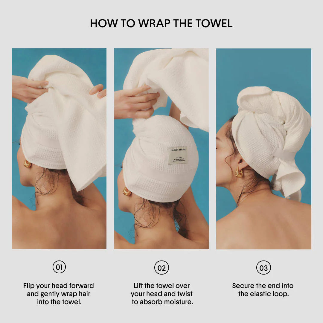 How to wrap The Hair Towel for smooth hair and quick drying